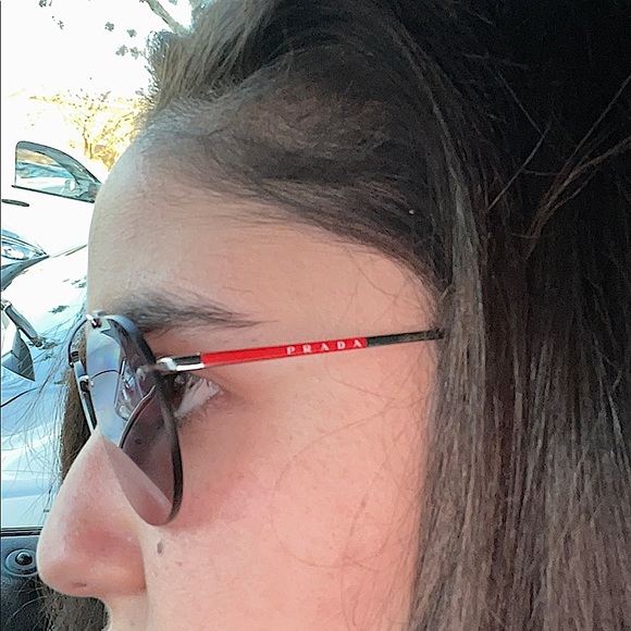 Prada warm tone see-thru lens sunglasses NWT SALE